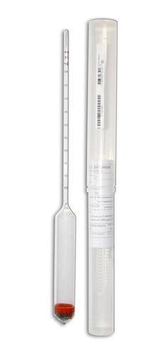 Imagem 1 de 1 de Densímetro Para Álcool Etílico, Escala 0,800 Á 0,850g/ml