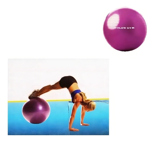 Pelota Para Ejercicio 55 Cm Con Bomba De Aire Morada
