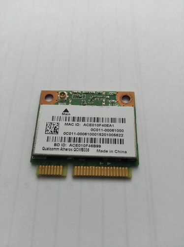Placa De Red Wifi Qualcomm Atheros Qcwb335 Bgh / Asus (Usado)