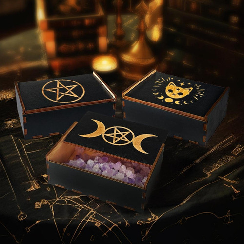 Estuche Para Cartas De Tarots, Baratija, Caja De E