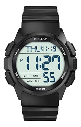 Beeasy Reloj Deportivo Digital Para Hombre, Resistente Al Ag