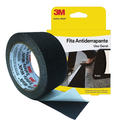 Fita Antiderrapante 3m Para Escadas Pisos Rampas 50mmx5m