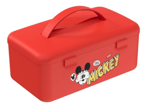 Mega Necessaire Lancheira Grande Mickey Disney Vermelha