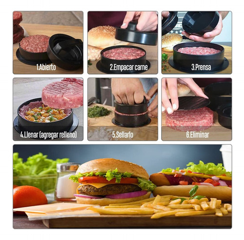 3 En 1 Prensa Para Carne Para Hacer Molde Hamburgues