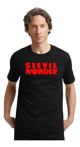 Remera Stevie Wonder - Algodón - Unisex - Diseño Estampado