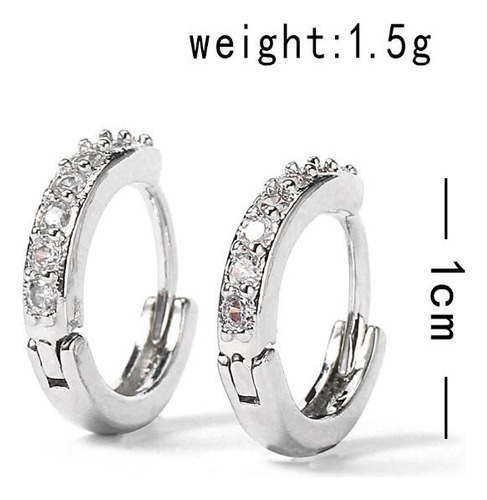 Pendientes De Aro Con Diamantes De Imitación K Para Mujer 71