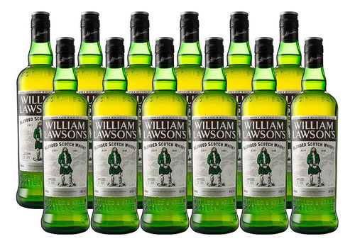 Caja De 12 Whisky William Lawson's Blend Estándar 700 Ml