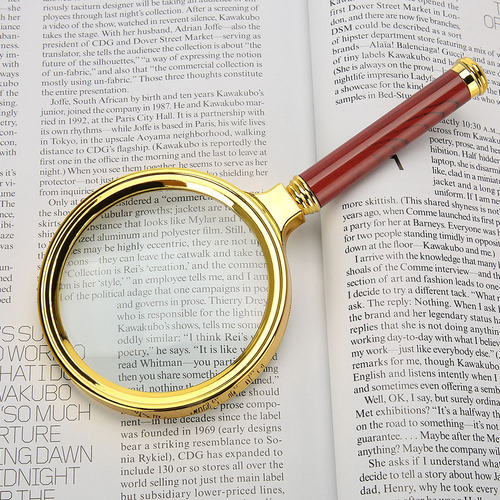 Lupa Portátil Magnifier 10x Con Mango De Madera Desmontable