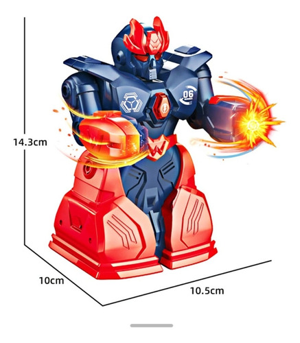 Set De 2 Robots Luchadores Phantom A Radio Control C/ Luces
