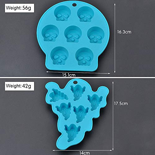 Juego De 4 Moldes Para Chocolate Para Halloween, Diseño De C