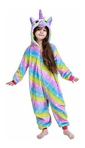 Pijama De Unicornio Para Niños Unisex Disfraz De Halloween 