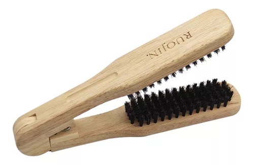 Cepillo para el cabello de Madera Natural y cerdas de Madera. Tamaño mini.  – Droguería Villar