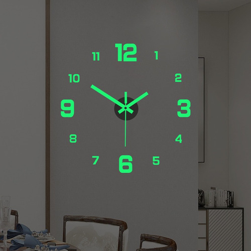 Reloj De Pared Digital Luminoso Silencioso Diy