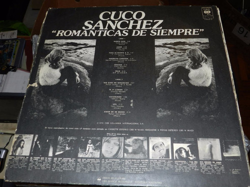 Vinilo 1768 - Romanticas De Siempre - Cuco Sanchez