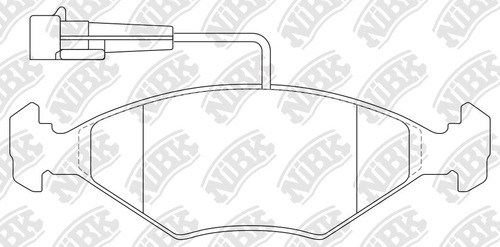 Pastillas De Freno Nibk Japonesa Fiat Palio 1997-2002