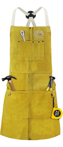 Strongarm Blue Welding Apron Flame Resistant Arc-rated ...