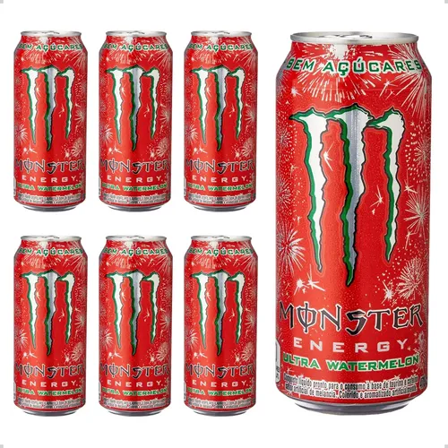SEVESKIG Bitter Melon Monster セット売り　3体 Energético Monster Ultra Watermelon Zero Lata 473ml Pack 6un