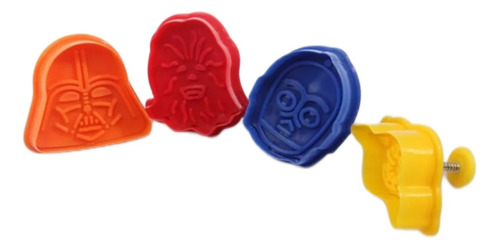 Star Wars - Set De 4 Cortadores De Galletas