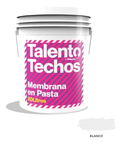Imagen 3 de 10 de Membrana Impermeabilizante En Pasta Para Techos Blanca X20lt