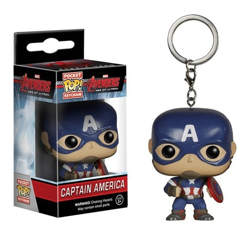 Funko Pop - Pocket Llavero Capitán América - Marvel