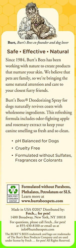 Las Abejas De Burt All Natural Desodorización Champús Y Pulv