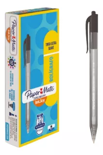 12 Bolígrafo Retráctil Paper Mate Kilométrico Medio Colores