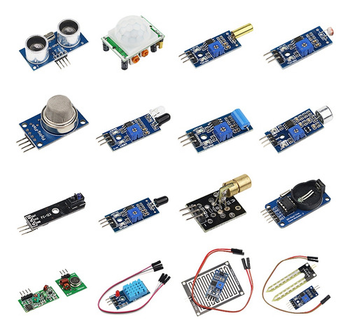 Kit De Sensores De 16 Módulos En 1 Project Super Kits Para R