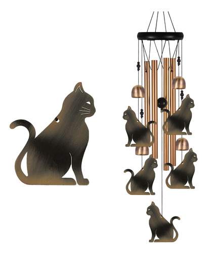 Campanilla De Viento De Bronce Para Gatos, Regalos Para Mama