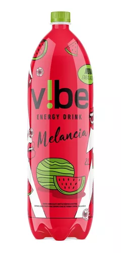 Imagem 1 de 5 de Energético Vibe Garrafa Pet 2 Litros Energy Drink Melancia