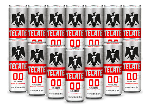 Cerveza Sin Alcohol Tecate 0.0 24 Latas De 355ml
