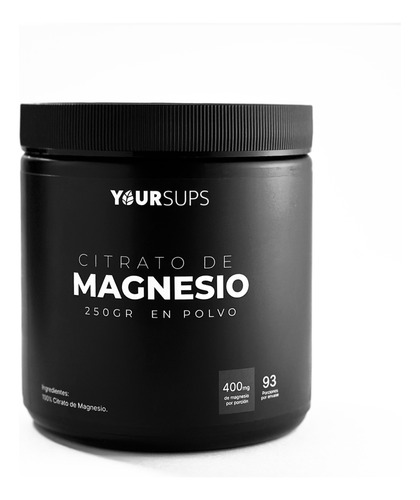 Citrato De Magnesio 250g Yoursups