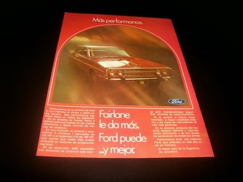 (pa318) Publicidad Clipping Ford Fairlane