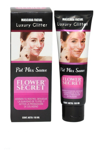 Mascara Facial Glitter Limpieza Profunda Flower Secret