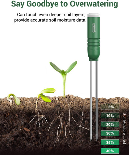 D 4 En 1 Medidor De Humedad Del Suelo, Sensor De Probador De