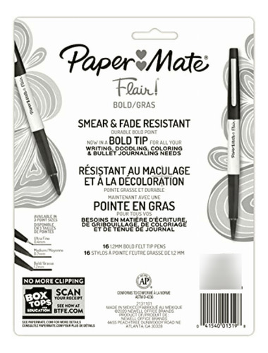 Pm Flair Bold 16ct Card Asst