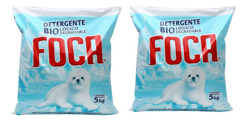 2 Pack Foca Detergente En Polvo Multiusos 5 Kg