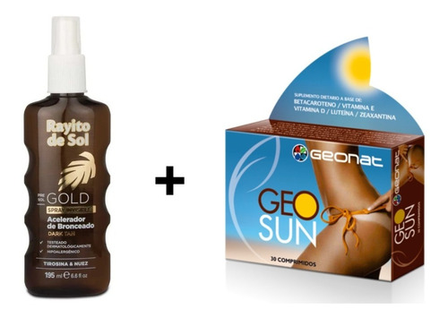 Autobronceante Pastillas Bronceador Protector Geosun + Spray