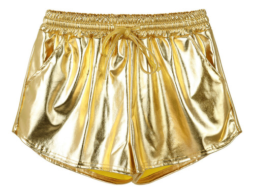 Pantalones De Piel Sintética For Mujer Nightclub Metal Refl