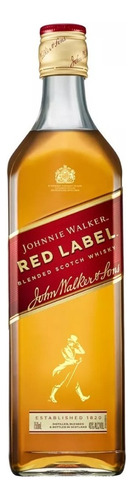 Whisky Escocês Blended Red Label Johnnie Walker Garrafa 750ml