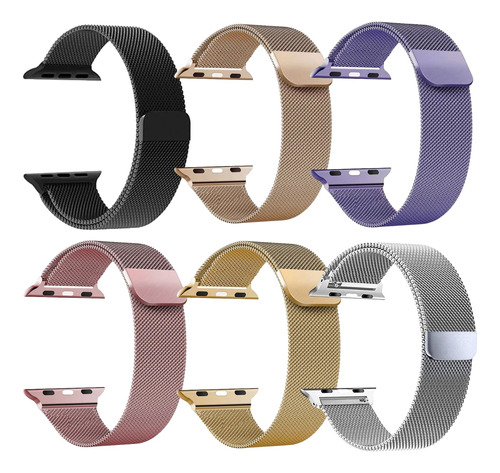 Correa De Acero Milanese Para Apple Watch Para 42/44/45mm