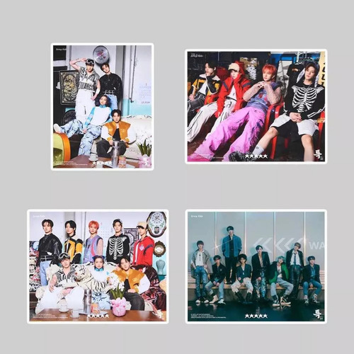 Stray Kids (55 Photocard + Sticker) Kit Pegatina + Lomocard