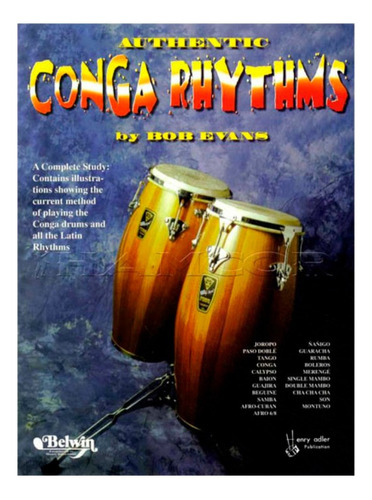 Libro Authentic Conga Rhythms Bob Evans