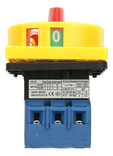 Disyuntor De Carga De 32 A Interruptor Giratorio De 3 Polos