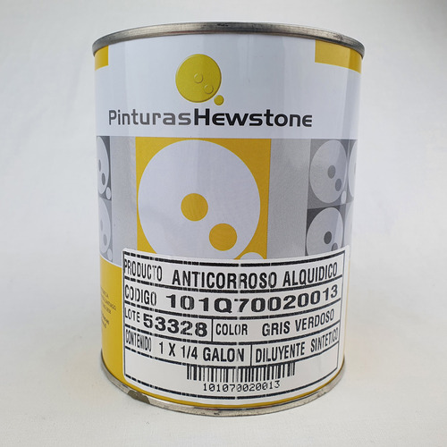 Anticorrosivo Alquidico Gris Verdoso 1/4 Hewstone 