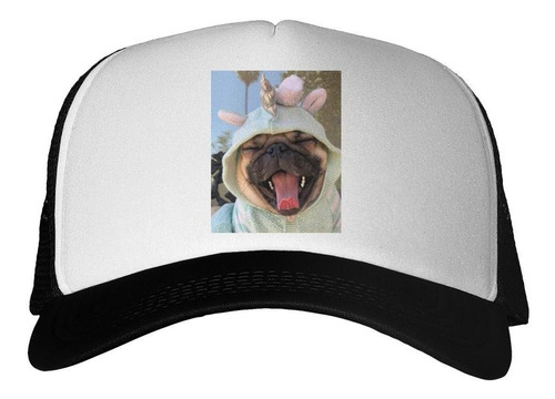 Gorra Pug Bostezando Con Disfraz