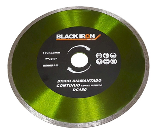 Discos Diamantado Corte Continuo 180 - 7´ Black Iron Premium