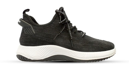 Imagen 2 de 9 de Tenis Juveniles Unisex Negro/blanco Tmx