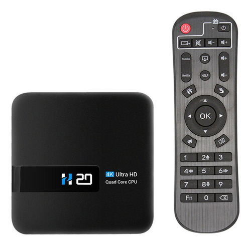 Caja De Tv H20 Con Sonido Envolvente 4k Ram 1 Gb Rom 8 Gb