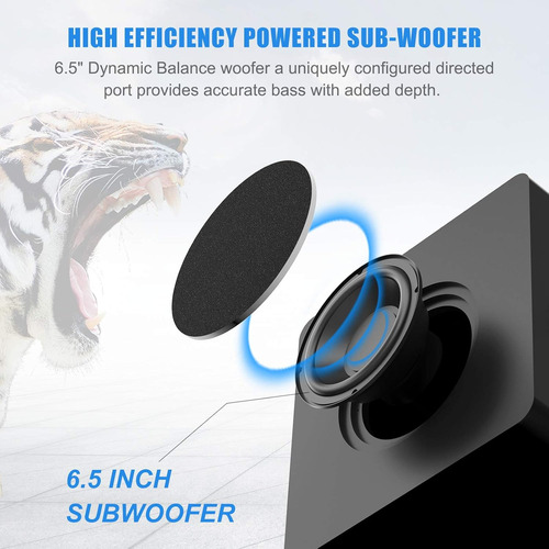 Subwoofer De Audio Domestico Bestisan Powered 6.5, Sonido...