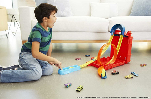 Pista Hot Wheels Track Builder Caja De Acrobacias Extrema